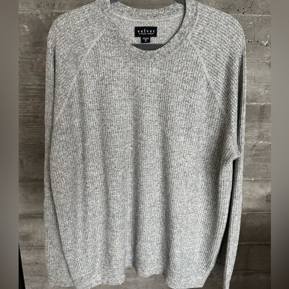 Velvet Men's Heather Gray Crewneck Sweater